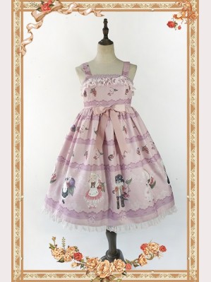 Infanta Berry Cat Lolita Dress JSK